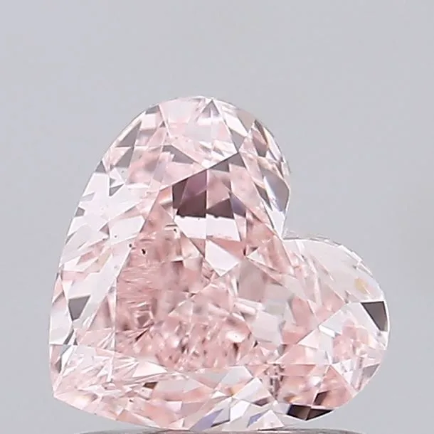 1.25ct HEART Fancy Vivid Pink VS1 Coloured Lab diamond