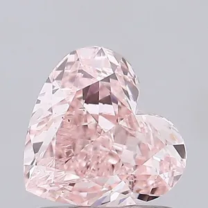 1.25ct HEART Fancy Vivid Pink VS1 Coloured Lab diamond