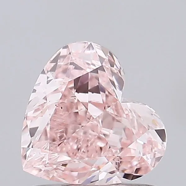 1.25ct HEART Fancy Vivid Pink VS1 Coloured Lab diamond