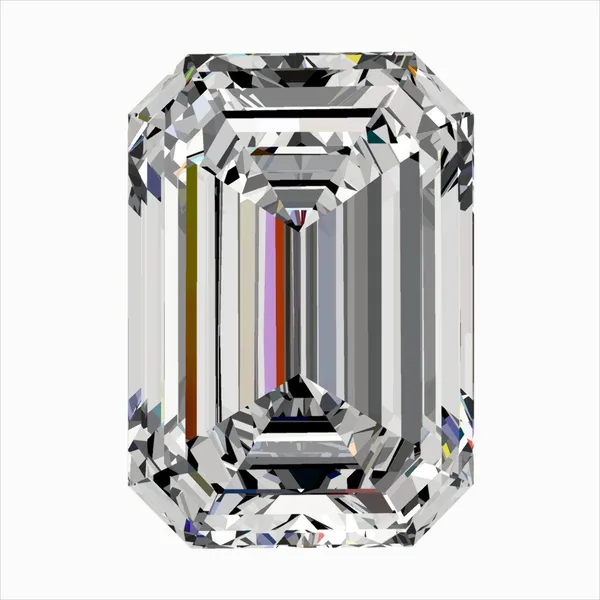 0.4ct EMERALD F VS1 Natural diamond