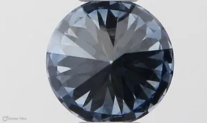 0.35ct ROUND Fancy Vivid Blue VVS1 Coloured Lab diamond