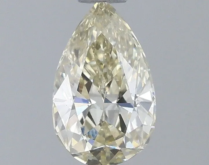 0.52ct PEAR Fancy Light Yellow VVS2 Coloured Lab diamond