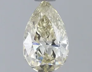 0.52ct PEAR Fancy Light Yellow VVS2 Coloured Lab diamond