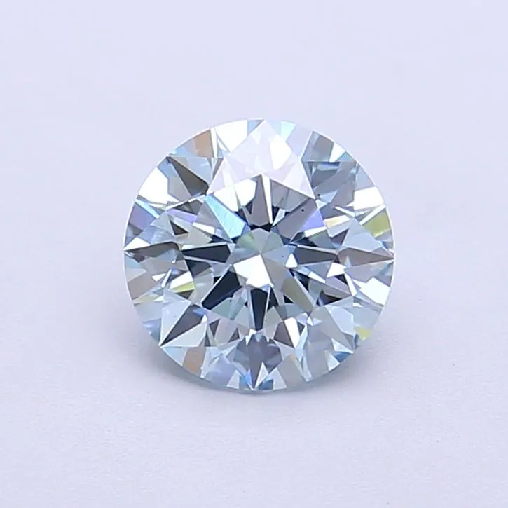 1.09ct ROUND Fancy Vivid Blue VS1 Coloured Lab diamond