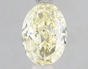 1.02ct OVAL Fancy Yellow VS2 Coloured Lab diamond