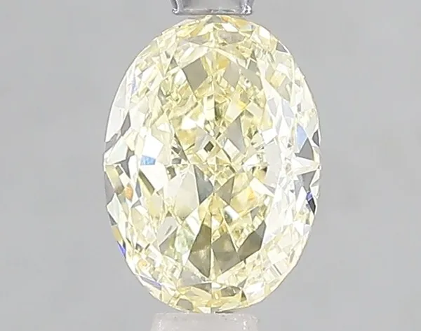 1.02ct OVAL Fancy Yellow VS2 Coloured Lab diamond