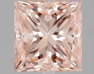 2.03ct PRINCESS Fancy Intense Pink VS1 Coloured Lab diamond