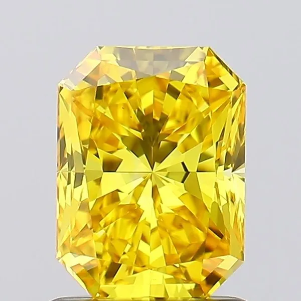 1.06ct RADIANT Fancy Vivid Yellow VS1 Coloured Lab diamond