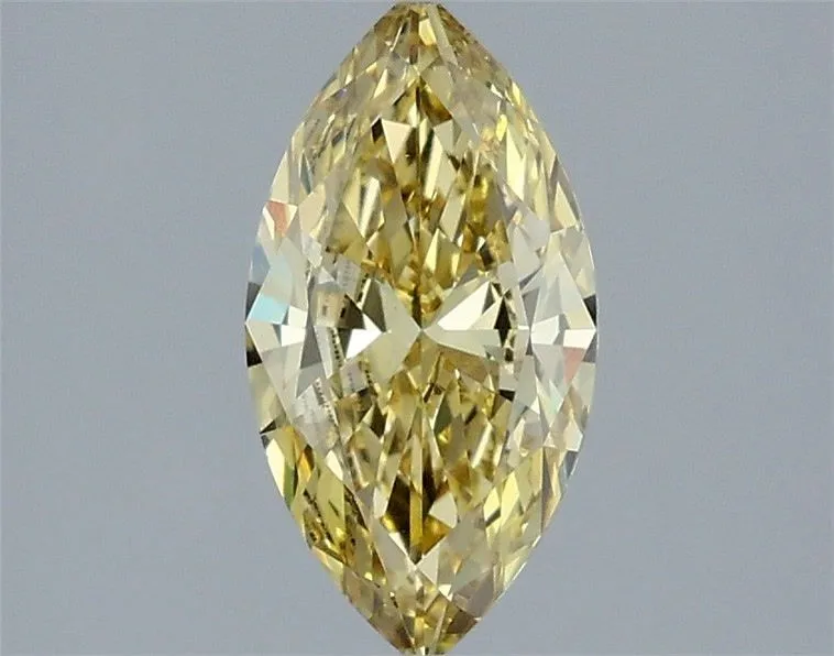 1.15ct MARQUISE Fancy Intense Yellow VVS2 Coloured Lab diamond