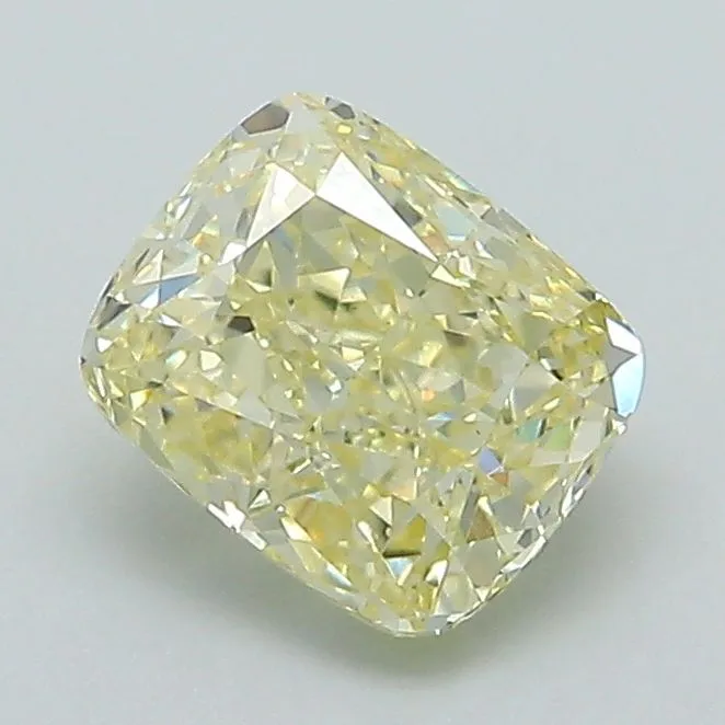 1.21ct CUSHION Fancy Yellow VS1 Coloured Lab diamond