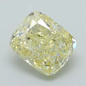 1.21ct CUSHION Fancy Yellow VS1 Coloured Lab diamond