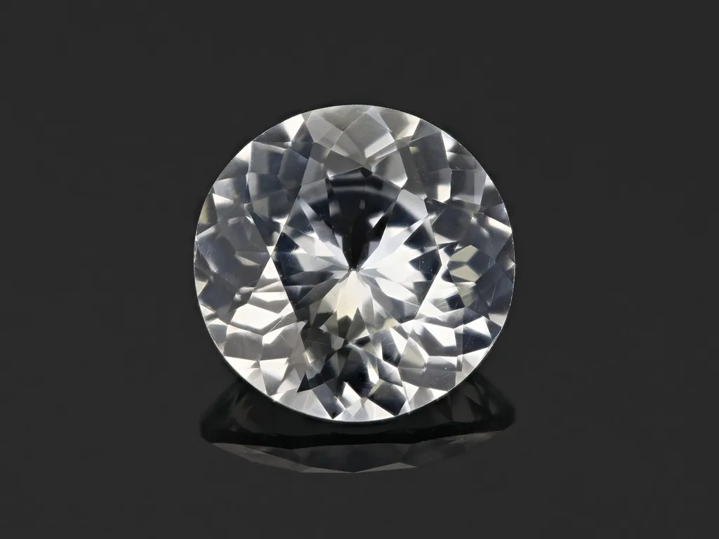 2.97ct White Sapphire, Round gemstone