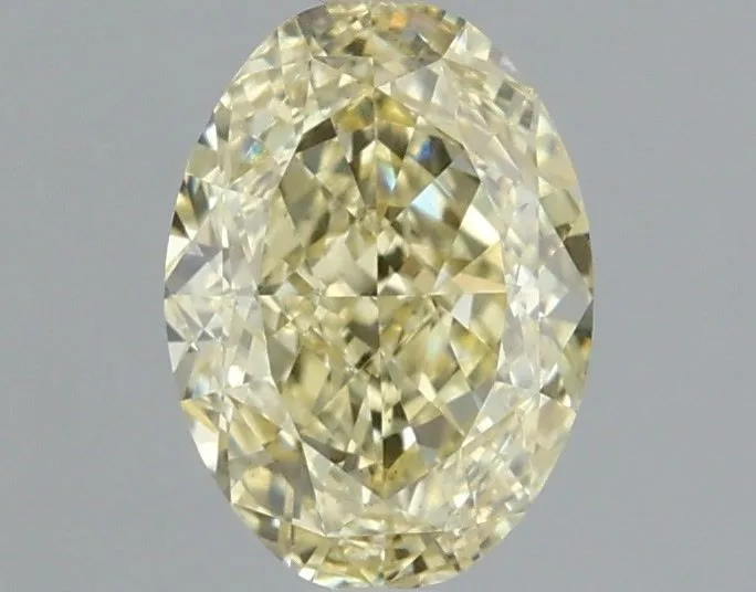 1.05ct OVAL Fancy Yellow VS1 Coloured Lab diamond