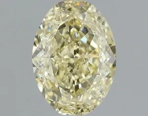 1.05ct OVAL Fancy Yellow VS1 Coloured Lab diamond