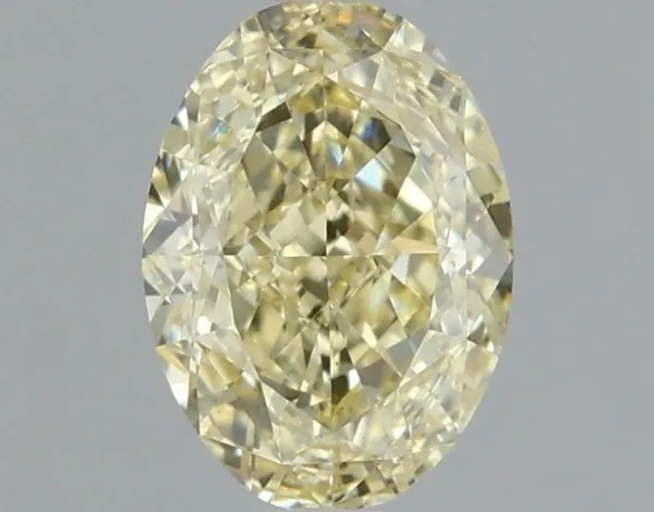 1.05ct OVAL Fancy Yellow VS1 Coloured Lab diamond