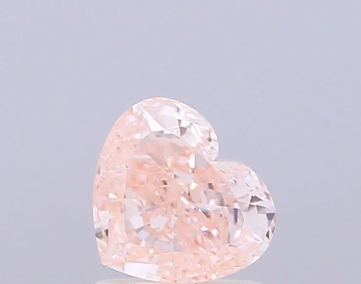 1.00ct HEART Fancy Intense Pink VVS2 Coloured Lab diamond