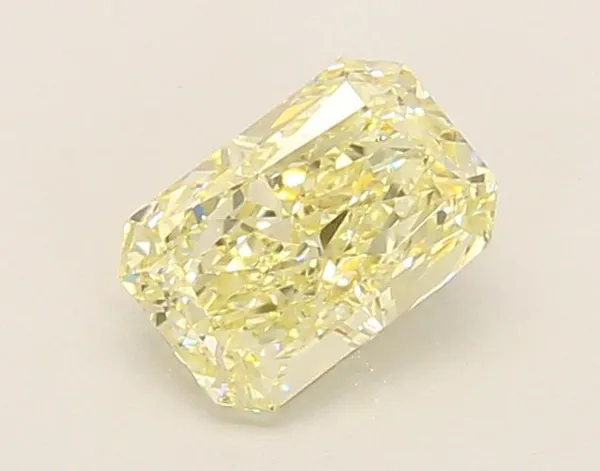 1.03ct RADIANT Fancy Light Yellow VVS2 Coloured Lab diamond