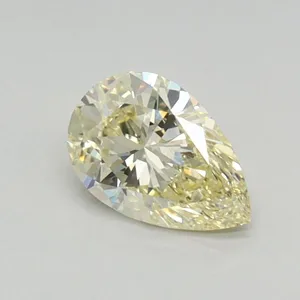 0.47ct PEAR Fancy Yellow VS1 Coloured Lab diamond