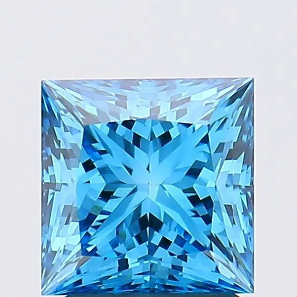 2.02ct PRINCESS Fancy Vivid Blue VS1 Coloured Lab diamond