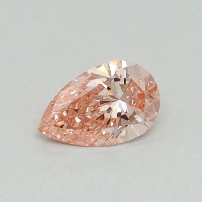 0.30ct PEAR Fancy Vivid Pink VS2 Coloured Lab diamond