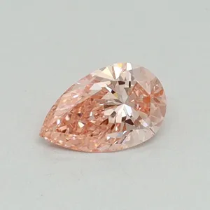 0.3ct PEAR Fancy Vivid Pink VS2 Coloured Lab diamond