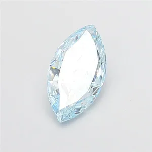 1.69ct MARQUISE Fancy Intense Greenish Blue VVS2 Coloured Lab diamond
