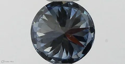 0.36ct ROUND Fancy Vivid Blue VVS1 Coloured Lab diamond
