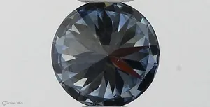 0.36ct ROUND Fancy Vivid Blue VVS1 Coloured Lab diamond