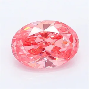 1.17ct OVAL Fancy Vivid Pink VS1 Coloured Lab diamond