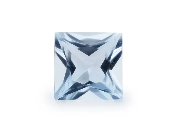 1.34ct Blue Aquamarine, Square cut gemstone