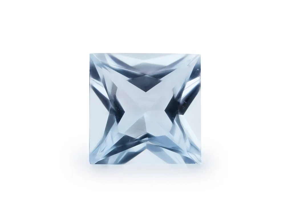 1.34ct Blue Aquamarine, Square gemstone