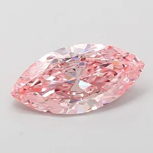 1.48ct MARQUISE Fancy Vivid Pink VVS2 Coloured Lab diamond