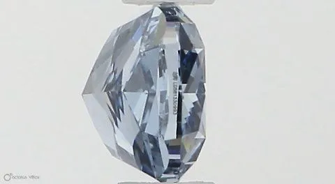 0.43ct CUSHION Fancy Vivid Blue VVS2 Coloured Lab diamond