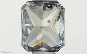 0.51ct RADIANT Fancy Vivid Blue SI2 Coloured Lab diamond
