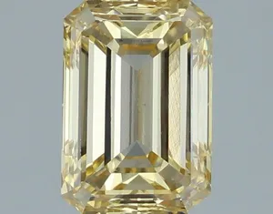 1.48ct EMERALD Fancy Yellow VS1 Coloured Lab diamond