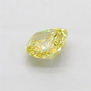 1.29ct CUSHION Fancy Intense Yellow VVS2 Coloured Lab diamond