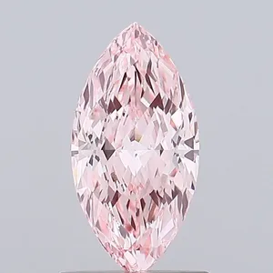 1.01ct MARQUISE Fancy Vivid Pink VS1 Coloured Lab diamond