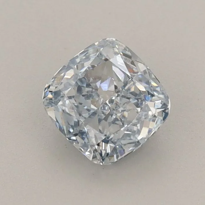 0.78ct CUSHION Fancy Intense Blue VVS2 Coloured Lab diamond