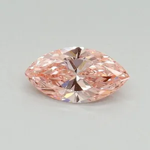 0.34ct MARQUISE Fancy Vivid Pink VS2 Coloured Lab diamond