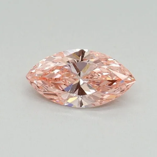 0.34ct MARQUISE Fancy Vivid Pink VS2 Coloured Lab diamond
