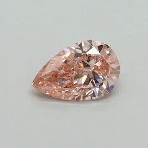 0.3ct PEAR Fancy Vivid Pink VS2 Coloured Lab diamond