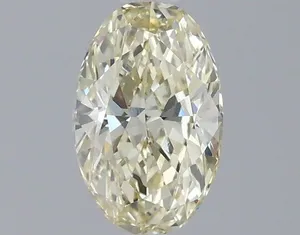 0.95ct OVAL Fancy Yellow VVS2 Coloured Lab diamond