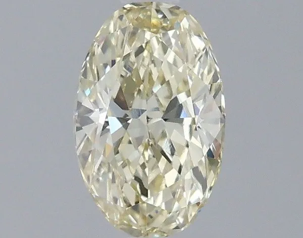 0.95ct OVAL Fancy Yellow VVS2 Coloured Lab diamond