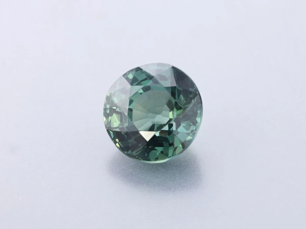 1.19ct Teal Sapphire, Round gemstone