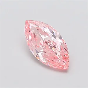 1.08ct MARQUISE Fancy Vivid Pink VVS2 Coloured Lab diamond