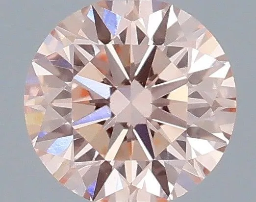 0.34ct ROUND Fancy Intense Pink VVS2 Coloured Lab diamond