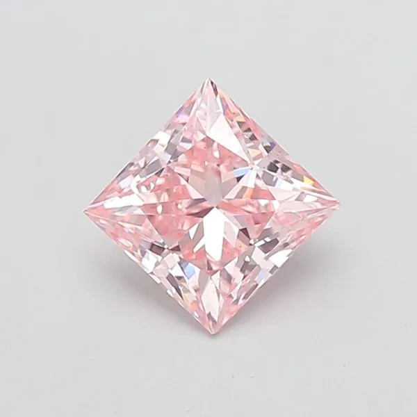 2.01ct PRINCESS Fancy Intense Pink VS2 Coloured Lab diamond
