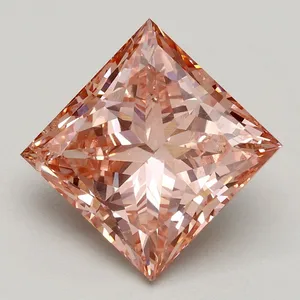 3.02ct PRINCESS Fancy Intense Pink SI1 Coloured Lab diamond