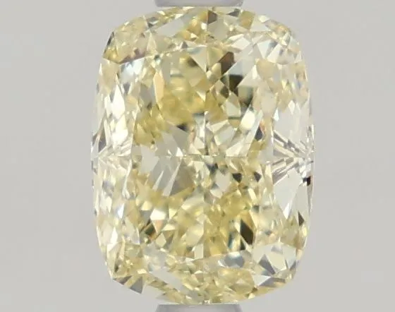 1.1ct CUSHION Fancy Yellow VVS2 Coloured Lab diamond