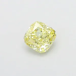 1.05ct CUSHION Fancy Yellow VVS2 Coloured Lab diamond
